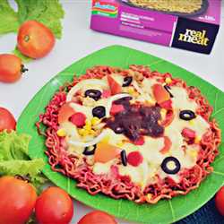 Red-Dragon Fruit Indomie Pizza Rendang Tuna